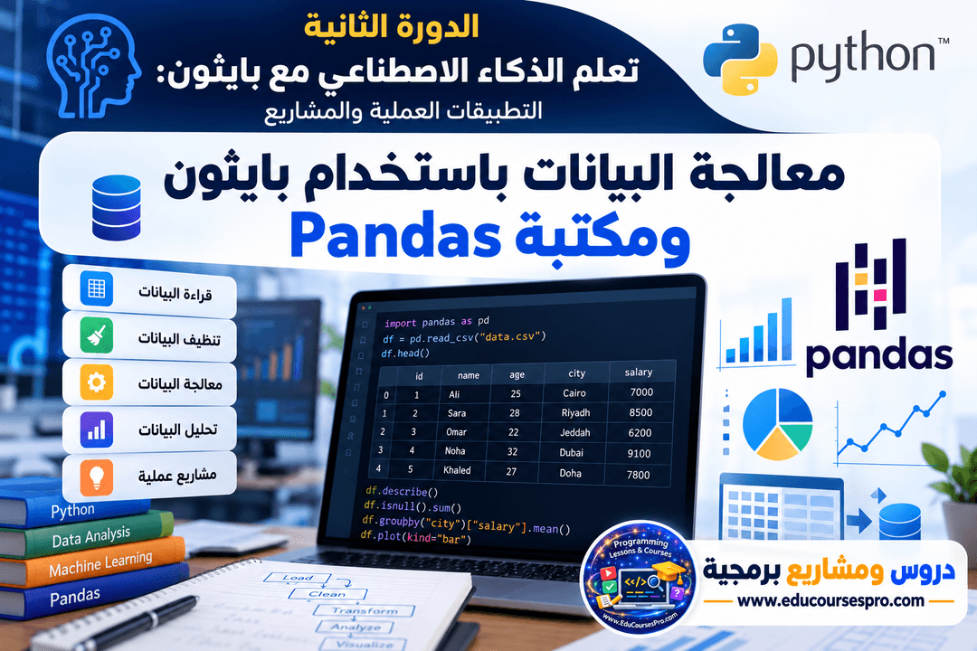 معالجة البيانات باستخدام بايثون ومكتبة Pandas